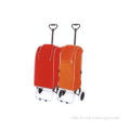 Functional red wheeled shopping bags With seat / Logo print